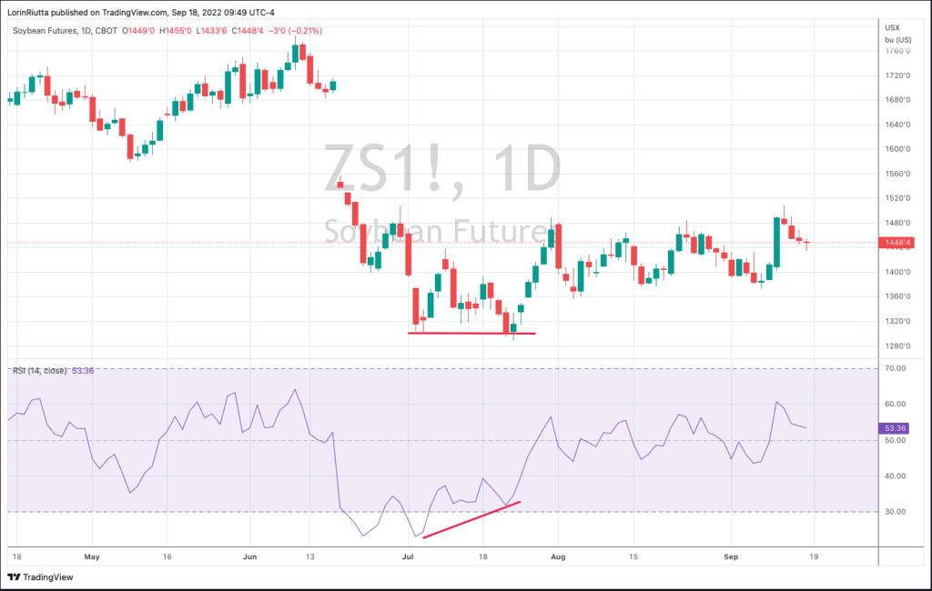 The positive RSI divergence marked the end of the decline. 
